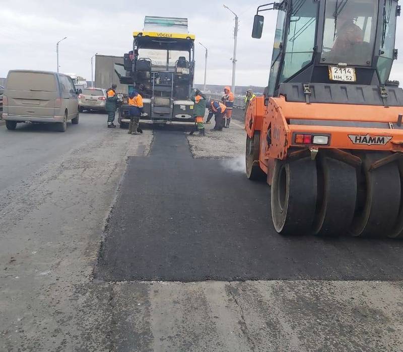 Дорожное покрытие на М-7 «Волга» в Нижегородской области приводится к нормативному состоянию после зимы