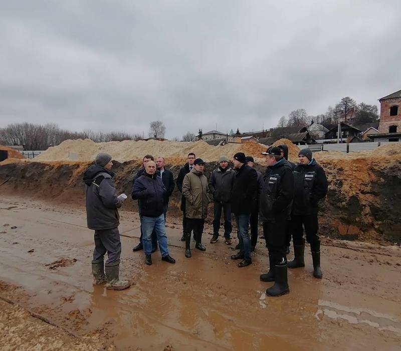 Денис Егоров оценил ход берегоукрепления Волги в районе Городца 