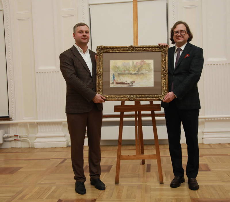Собрание Нижегородского художественного музея пополнилось картиной Константина Кузнецова «Париж. Сена»