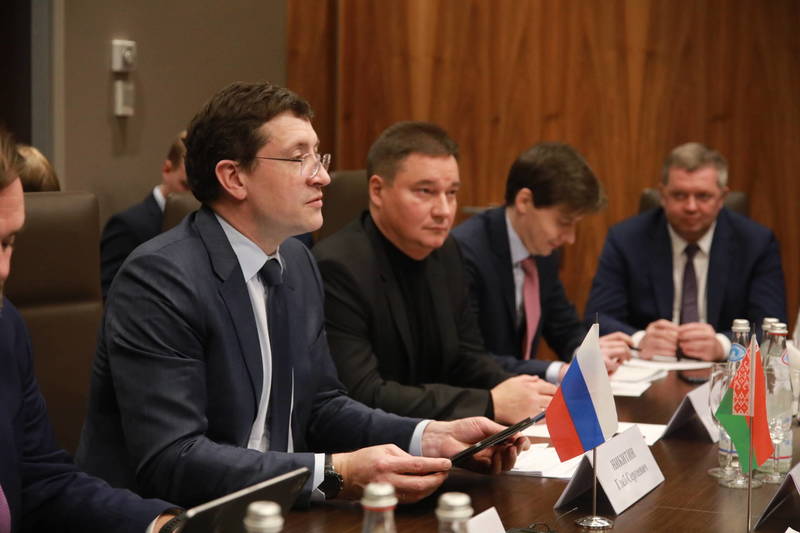 Глеб Никитин встретился с послом Республики Беларусь в России Дмитрием Крутым