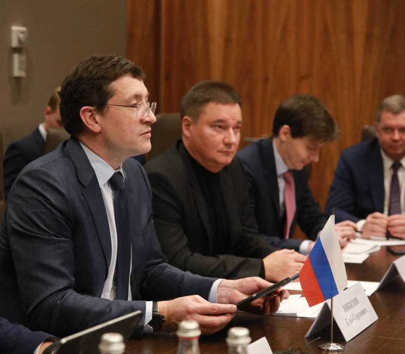 Глеб Никитин встретился с послом Республики Беларусь в России Дмитрием Крутым