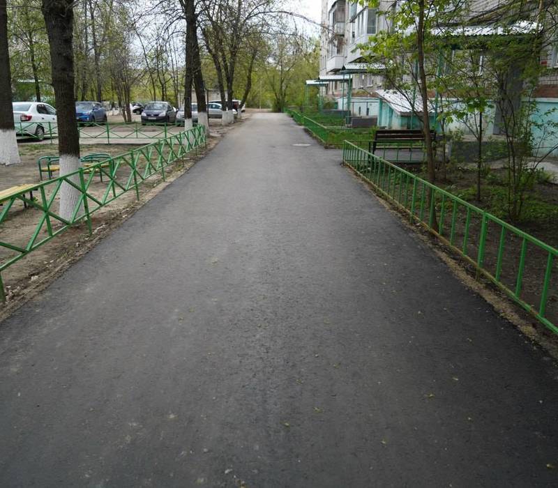 Благоустройство первых восьми дворов по программе «Формирование комфортной городской среды» практически завершилось в Дзержинске