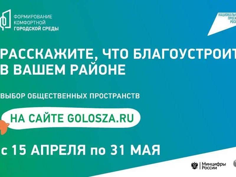 Более 6 500 новых территорий для благоустройства предложили нижегородцы на сайте golosza.ru