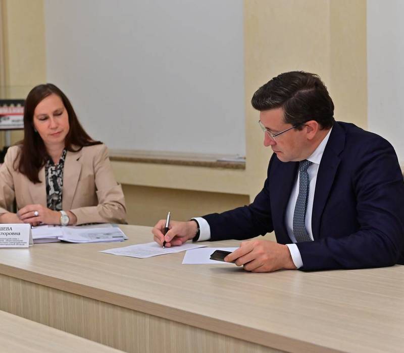 Глеб Никитин представил документы для регистрации в качестве кандидата на выборах губернатора