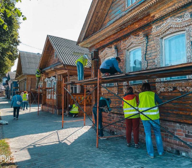Волонтеры АНО «Асирис» восстановят шесть исторических домов в центре Городца