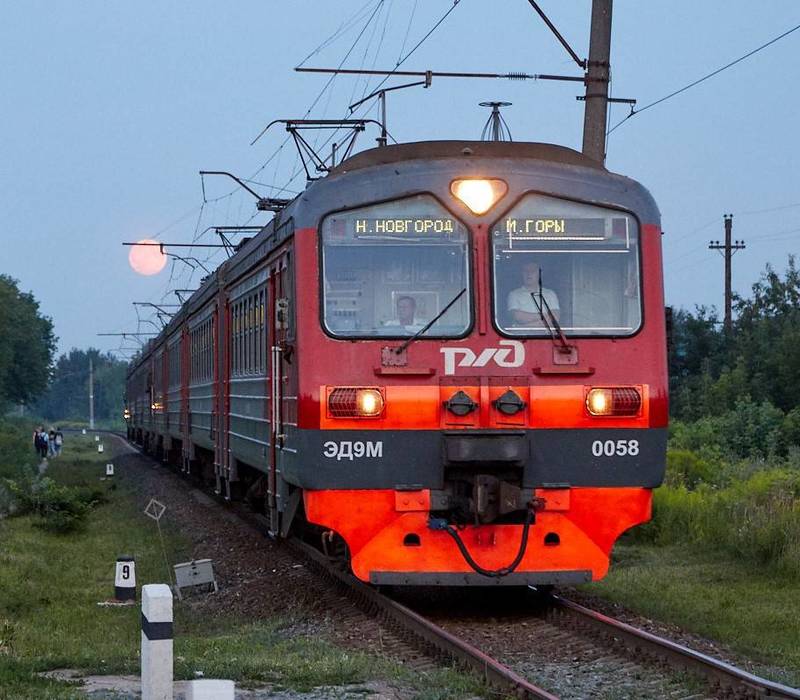 Дополнительные пригородные поезда сообщением Нижний Новгород – Моховые горы назначены на ГЖД