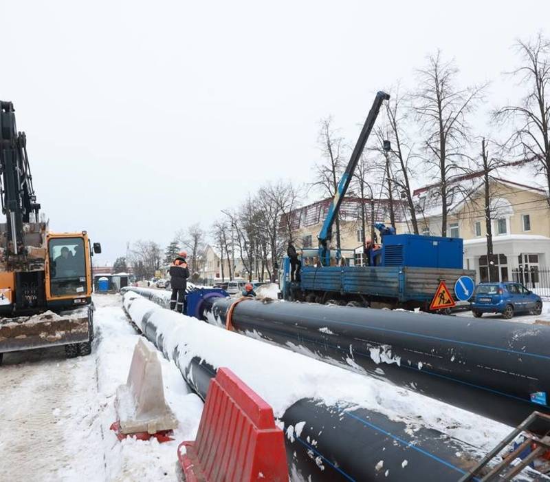 Строительство магистральных коммунальных сетей в Дзержинске идет с опережением графика