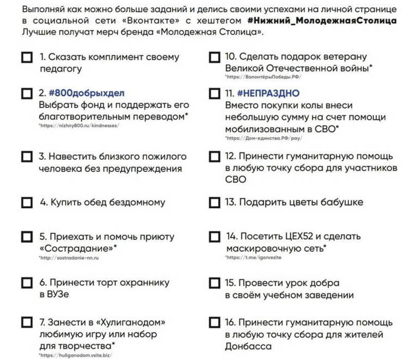Волонтеры Победы запустили в Нижнем Новгороде «Челлендж добрых дел»