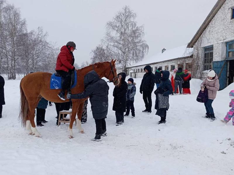 Уроки иппотерапии организовали в Кстове для детей из ЛНР и ДНР
