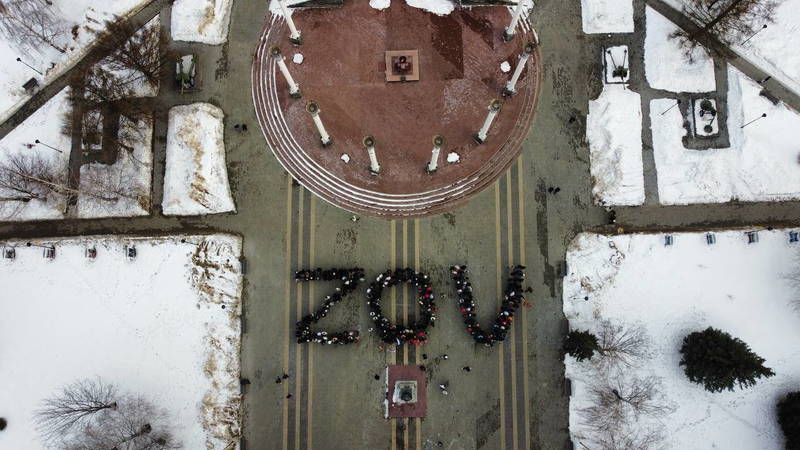 ZOV к Победе»: нижегородские волонтеры провели патриотическую акцию 