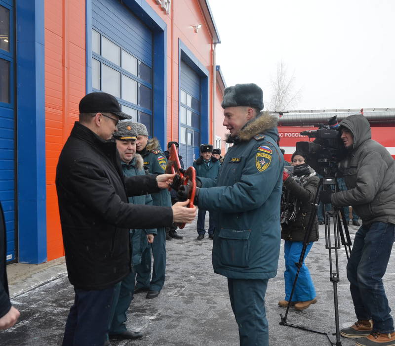 В Пильне торжественно открыли новое здание пожарно-спасательной части